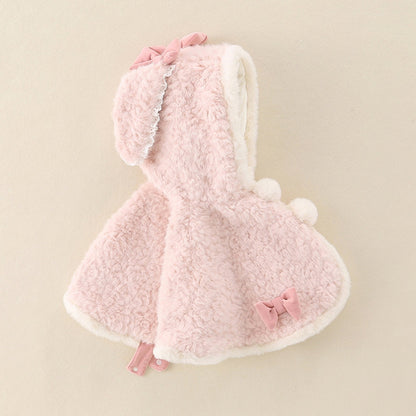 Baby Cape voor Meisjes met Konijnenoren en Capuchon