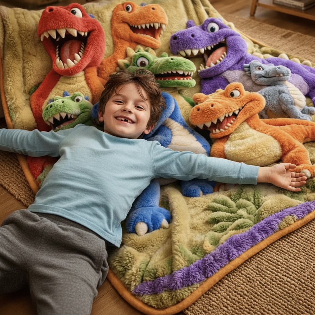 DinoDroom Deken – Ultiem Knus & Speels Comfort