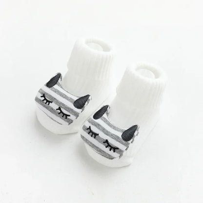 Schattige baby sokken en kniekousen met dierenprint – Babykleding