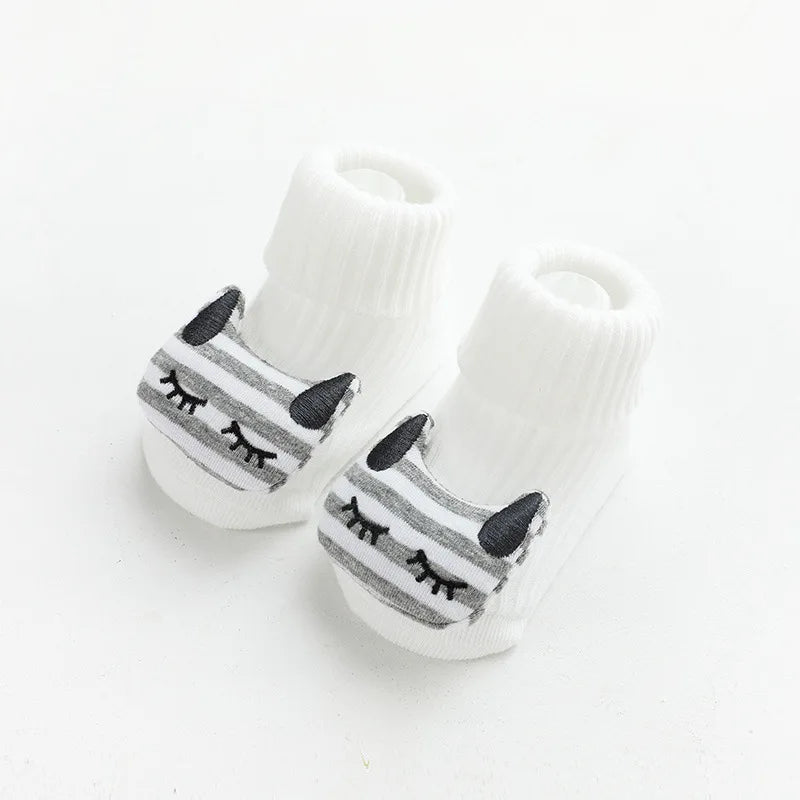 Schattige baby sokken en kniekousen met dierenprint – Babykleding