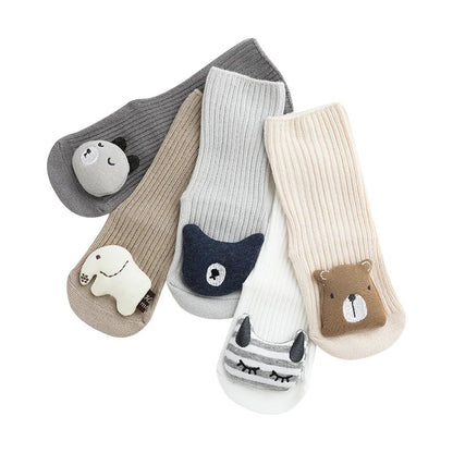 Schattige baby sokken en kniekousen met dierenprint – Babykleding