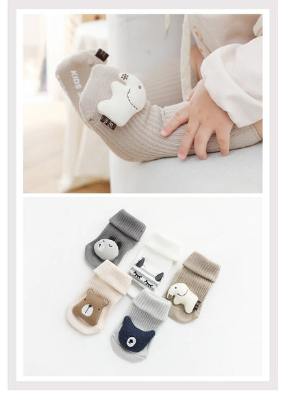 Schattige baby sokken en kniekousen met dierenprint – Babykleding