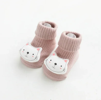 Schattige baby sokken en kniekousen met dierenprint – Babykleding