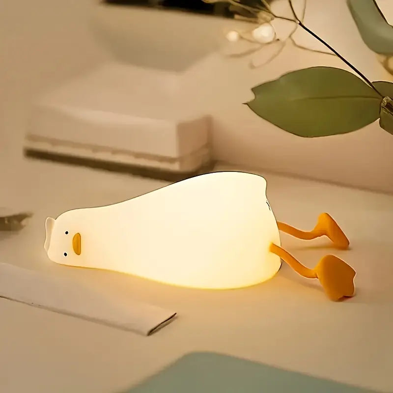 Eenden Nachtlampje met Zachte Siliconen en Dimbaar Licht voor Kinderkamer