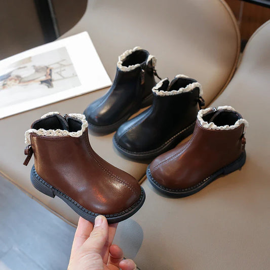 Lauren Warm & Classic - Leren Laarsjes