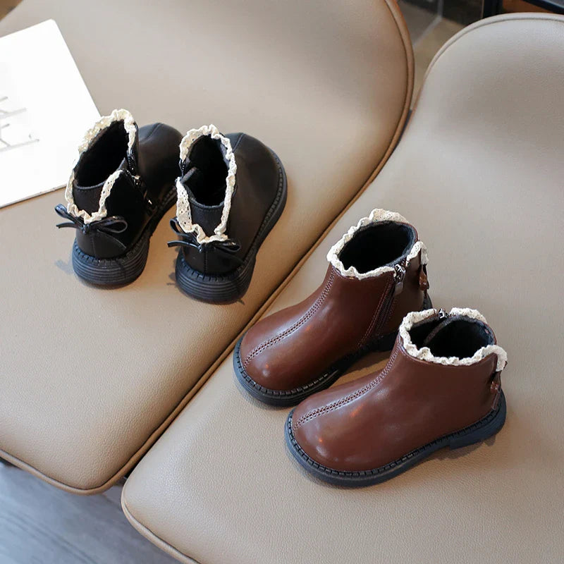 Lauren Warm & Classic - Leren Laarsjes