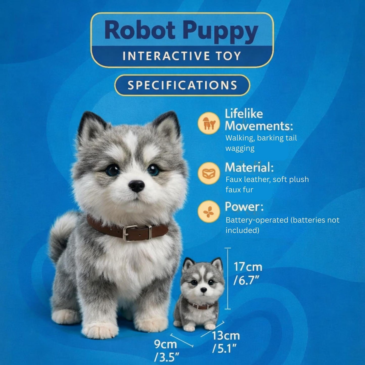 Interactieve Robot Puppy met Realistische Acties voor Spelend Leren
